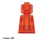 Figuras de Bloques de Construcción Mini de Color Sólido, Múltiples Colores, MOC, Accesorios para Personajes DIY, Juguete Educativo para Niños