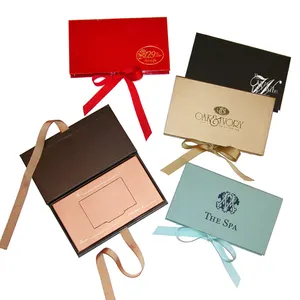 Custom Logo Luxury Magnetic Envelope Packaging Rigid Credit VIP Membership Card Gift Boxes