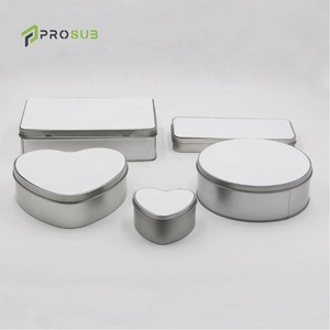 Prosub thăng hoa Trống hộp thiếc Kẹo đóng gói container tùy chỉnh in ấn Quà tặng hộp kim loại với tấm nhôm - Product Image 5