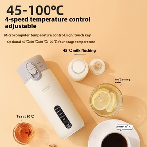 Di Động Thông Minh 316 Thép Không Gỉ Sưởi Ấm Cách Điện Cốc Điện Phổ Biến Du Lịch Ấm Đun Nước Cho Trà <span class=keywords><strong>USB</strong></span> Nguồn Điện Hộ Gia Đình Quà Tặng - Product Image 2