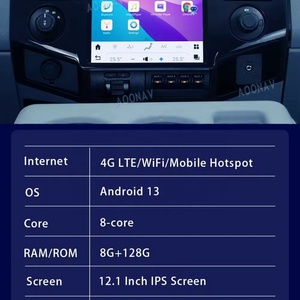 วิทยุติดรถยนต์ระบบ Android 13 ขนาด 12.1 นิ้ว สำหรับรถยนต์ Ford F250 F350 F450 F650 ปี 2008-2016 พร้อมระบบนำทาง GPS เครื่องเล่นมัลติมีเดีย วิดีโอ และระบบ Wireless Carplay - Product Image 6