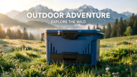Glacière rigide 50qt / Tiroir de rangement étanche, Étagère de rangement robuste pour un rangement efficace, Idéal pour les excursions en camping ou les fêtes en plein air