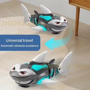 Zhengguang giocattoli azionati a <span class=keywords><strong>batteria</strong></span> per bambini che giocano giocattolo mobile elettrico musicale Swing luminoso di squalo giocattoli con luce e suono - Product Image 4