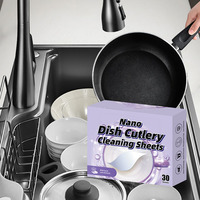 Feuilles de lavage de vaisselle jetables écologiques multi-usages pour casseroles, poêles et vaisselle