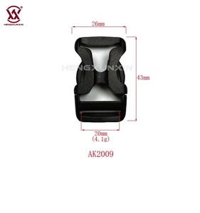 Fournisseur d'usine, boucle à dégagement latéral en plastique noir durable de 20 mm pour sacs et accessoires de casque - Product Image 6