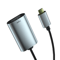 Câble adaptateur Type-C vers HDMI 4K 60Hz plaqué or avec gaine en PVC et blindage combiné pour HDTV et ordinateur