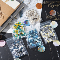 Vente en gros fabricant : Granulés de cire à cacheter octogonaux, modernes, multicolores, 35g, 100 pièces, pour peinture à la cire, petites nouveautés pour fêtes