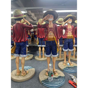 Disponibile Statua in Resina di Alta Qualità, Personaggio Anime <span class=keywords><strong>One</strong></span> <span class=keywords><strong>Piece</strong></span>, Figura di Luffy a Grandezza Naturale 1/2, Scultura Anime per Decorazione - Product Image 6