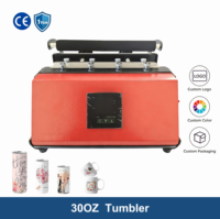 Presse à chaud semi-automatique professionnelle pour gobelets de 30 oz, avec écran LCD numérique, machine de sublimation pour impression de tasses DIY, cadeau promotionnel