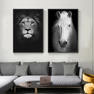 Marco de vidrio <span class=keywords><strong>pintor</strong></span> Caballero Metal moderno Año Nuevo Panel Logo chino <span class=keywords><strong>abstracto</strong></span> residencia decorativa pared arte personalizado negro - Product Image 2