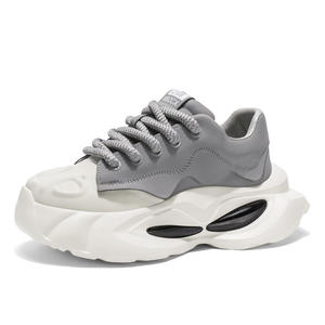 Men's Sporty Mesh Platform Dad <b>Shoes</b> 2025 Spring New Fashion <b>Casual</b> Non-Slip Wear-Resistant Youth - Product Image 4