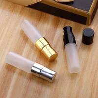 Flacons de parfum miniatures personnalisés avec logo, vaporisateurs, flacons de parfum vides en verre givré, 3 ml, 5 ml, 10 ml, cylindriques, impression sérigraphique