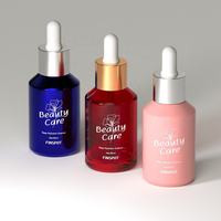 30ml 60ml Bernsteinfarbene/Grüne/Weiße Glas-Tropfflasche für Hautpflege-Serum Ätherisches Öl Kosmetik-Verpackungsbehälter