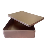 Boîte en fer blanc rectangulaire vide 300x200x60mm, boîte à biscuits carrée en fer, boîtes de rangement alimentaire en métal