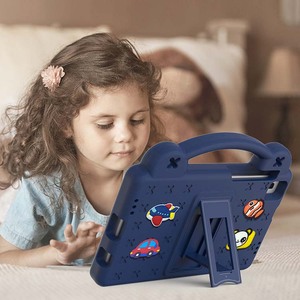 Joli ours Design EVA mousse enfants étui pour <span class=keywords><strong>tablette</strong></span> pour <span class=keywords><strong>Samsung</strong></span> Tab A7 Lite 8.7 pouces T220 T225 poignée pliable support antichoc couverture - Product Image 3