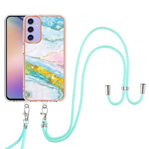 <span class=keywords><strong>Coque</strong></span> antichoc style marbre pour <span class=keywords><strong>Samsung</strong></span> A15 <span class=keywords><strong>avec</strong></span> lanière, <span class=keywords><strong>coque</strong></span> de téléphone à bandoulière croisée pour Galaxy A05/A05S/S23FE - Product Image 2