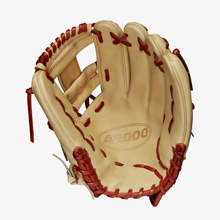 Luva de baseball e softball, luva de couro para treinamento de jovens a2000 personalizada, 11.5 guantes de baseball e softball