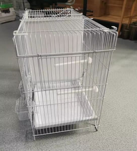 Jaula Portátil Grande de Doble Espacio para Canarios y Palomas, Jaula de Cría de Metal para Pájaros, Gorriones, Loros y Mascotas Pequeñas - Product Image 6