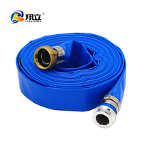 Tuyau d'arrosage plat en PVC pour l'industrie et l'agriculture, de 1'' à 16'' pouces, vente en gros ODM/OEM, 6 tuyaux d'irrigation de 30m/50m/100m