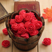 Grosir bunga mawar buatan beruang dekoratif hadiah bunga untuk pernikahan pengantin dekorasi Valentine jumlah besar