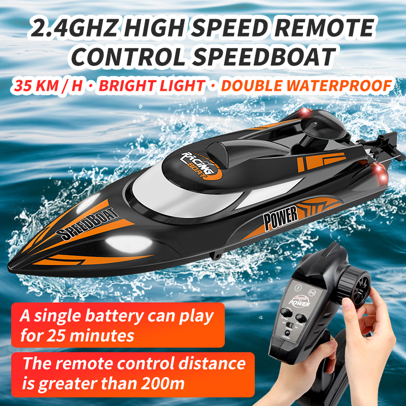 HONGXUNJIE HJ810B 35km/h高速ボートRCヨットボート2.4Gラジコン