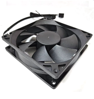 Ventilateur de refroidissement axial sans éclairage personnalisé à 7 pales, DC 12V 9025 90x90x25mm, 4 broches PWM, à roulement à billes, noir, pour boîtier d'ordinateur