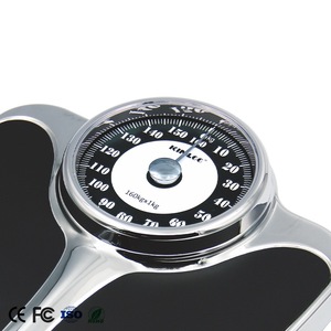 Báscula mecánica para uso doméstico, medición de peso corporal, 160 kg x 1 kg, antideslizante, forma rectangular, para adultos, báscula de baño - Product Image 2