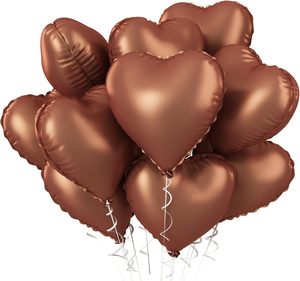 Lot de 10 ballons en aluminium mats rose et bleu de 18 pouces en forme de cœur pour <span class=keywords><strong>anniversaire</strong></span>, mariage, révélation du sexe et accessoires de fête - Product Image 3
