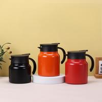 BORGE 800Ml/1000ML Double Paroi En Acier Inoxydable Double Paroi Vide Pot Flacons Théière Isolé Thermos Flacon Pot