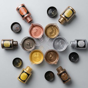 LEQU Set de Pigmentos Metálicos en Polvo, 6 Colores: Cobre, Oro, Plata, Bronce, Champán Dorado, para Manualidades con Resina y Arte de Uñas - Product Image 1