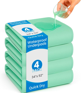 Almohadilla inferior reutilizable lavable US Spot para adultos, almohadillas de incontinencia a prueba de fugas, posicionamiento de colchón, pañales protectores para cama/almohadilla para pañales - Product Image 1