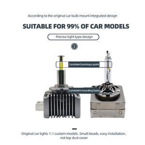 Ampoule canbus led pour <span class=keywords><strong>Audi</strong></span> A4 A6 A8, 2 pièces, ampoules d1s, led d1s pour phares de voiture - Product Image 5