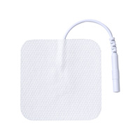 Tampons d'électrode TENS réutilisables sans latex de 5x5cm Électrothérapie non irritante pour équipement de physiothérapie Ensemble de 40 pièces