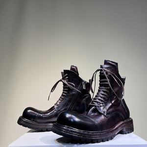 Bottes Chelsea en cuir véritable pour hommes, bout pointu, imperméables, décontractées, formelles, à enfiler, confortables - Product Image 3