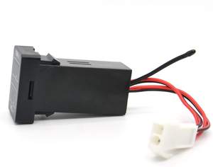 โวลต์มิเตอร์แสดงผลดิจิทัล LED สำหรับรถยนต์,เกจวัดแรงดันไฟฟ้า DC 12V หน้าจอสำหรับ Toyota กันน้ำ - Product Image 6