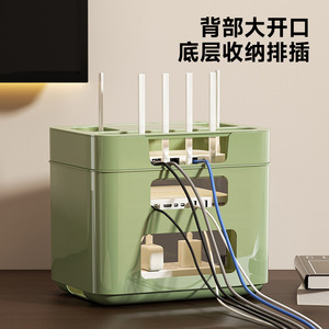 กล่องเก็บเราเตอร์ Uforu แบบหลายชั้นพร้อมช่องระบายอากาศสำหรับกล่องรับสัญญาณไวไฟที่บ้านและที่เก็บปลั๊กไฟ - Product Image 4