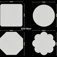 Sous-verres ronds noirs en papier absorbant avec logo personnalisé en feuille d'aluminium et gaufrage pour bars, boissons, clubs de golf, artisanat, arts, mariages, hôtels, fêtes