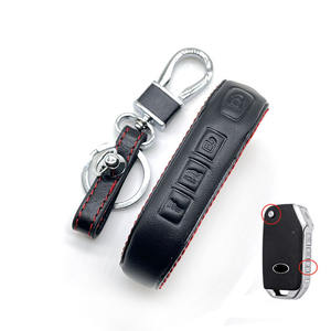 Coque de protection de clé de voiture en cuir à 4 boutons pour <span class=keywords><strong>Kia</strong></span> Sportage Ceed <span class=keywords><strong>Xceed</strong></span> Sports K5 Seltos 2019 2020 <span class=keywords><strong>2022</strong></span> 2023 Accessoires - Product Image 6