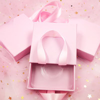 Boîte carrée personnalisée pour cils, accessoires de maquillage, étui en papier, de qualité supérieure, unités