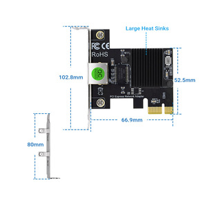 N11 công nghiệp 2.5GB card mạng, PCIe Network Adapter RJ45 PCI Express Gigabit <span class=keywords><strong>Ethernet</strong></span> thẻ cho <span class=keywords><strong>Windows</strong></span> 11/10/8.1/8/7/<span class=keywords><strong>XP</strong></span> - Product Image 3