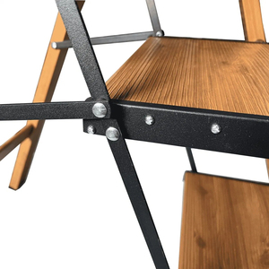Échelle pliante portable antidérapante en aluminium pour usage intérieur et extérieur, idéale pour les bureaux modernes, comme marchepied ou support à fleurs - Product Image 3