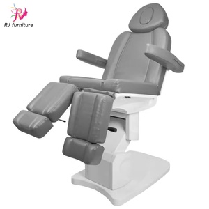 RJ Furniture <b>Adjustable</b> PU Leather Massage ChairBed Foldable Design Multi-functional Bedroom cosmetic bed with storage - Product Image 4