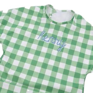 Venta al por mayor personalizado bebé tartán impermeable bebé <span class=keywords><strong>Bandana</strong></span> Baberos gancho lavable para niño pequeño - Product Image 4