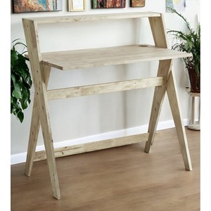HMS 20 \ "in legno naturale scrivania in legno massello computer portatile scrivania con raffreddamento estendibile portabicchieri convertibile per l'home Office - Product Image 2