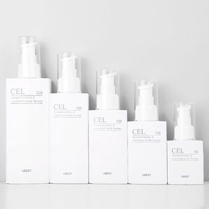 Botella cuadrada con bomba de loción para cuidado de la piel, crema para loción, estilo único, muestra gratis, pantalla de lujo, impresión <span class=keywords><strong>CEL</strong></span> redonda, 3000 - Product Image 2