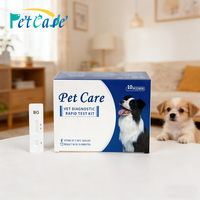 CPV/CDV/EHR/ANA 4-in-1 snelle testkit voor dierenartsen, hond, zeer gevoelig, hardloper, voor thuis/kliniek, gratis monster testkit