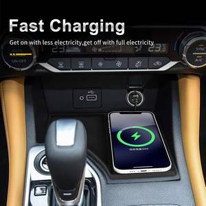 for Nissan Sylphy/Sentra 2020 2021 2022 2023 Wireless Phone Charging <b>Pad</b> Silicone Material Dual Charging Ports Charger Station - Product Image 3
