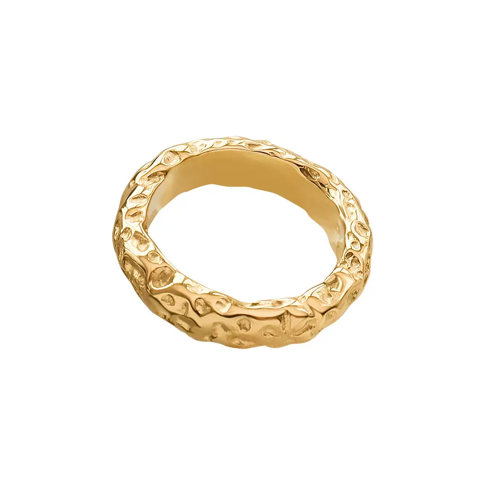 bijuterias-coreanas style tin foil iron ring stainless steel women exaggerated sense design ring hand ring