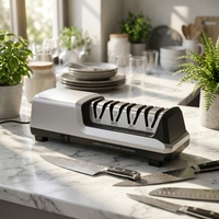 Affûteur de couteaux électrique à quatre étapes - Multifonctionnel, durable, écologique pour la cuisine domestique