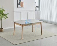 Ensemble de table à manger en céramique moderne Hebei Furniture, table extensible de luxe pour restaurant avec 6 à 8 chaises à vendre